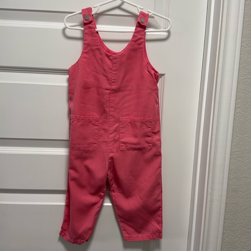 Zara Pink Pocket Toddler Girl Overalls (18-24M)